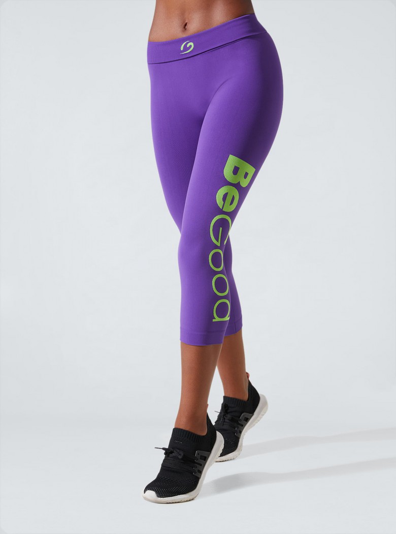 Leggings Capri Superslim con scritta BeGood