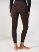 Legging Animalier Zébré noir-marron effet Amincissant et Hydratant