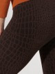 Legging Animalier Coccodrillo nero-marrone idratante e snellente