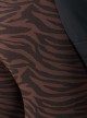 Black-Brown Zebra Animalier Legging in Dermofibra® Cosmetics